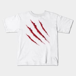 halloween t-shirt claw marks Kids T-Shirt